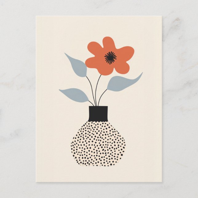 Dot Dot Blume #022 Postkarte (Vorderseite)