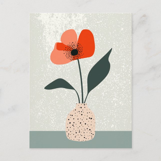 Dot Dot Blume #023 Postkarte (Vorderseite)