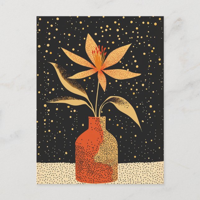 Dot Dot Blume #025 Postkarte (Vorderseite)