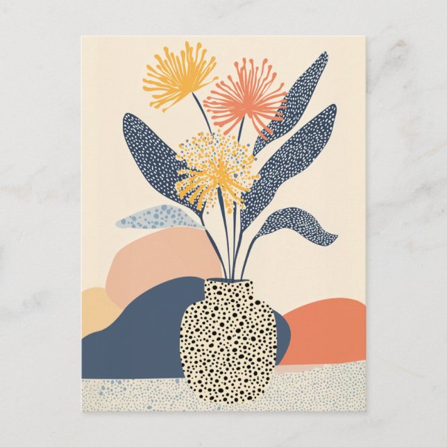 Dot Dot Blume #026 Postkarte (Vorderseite)