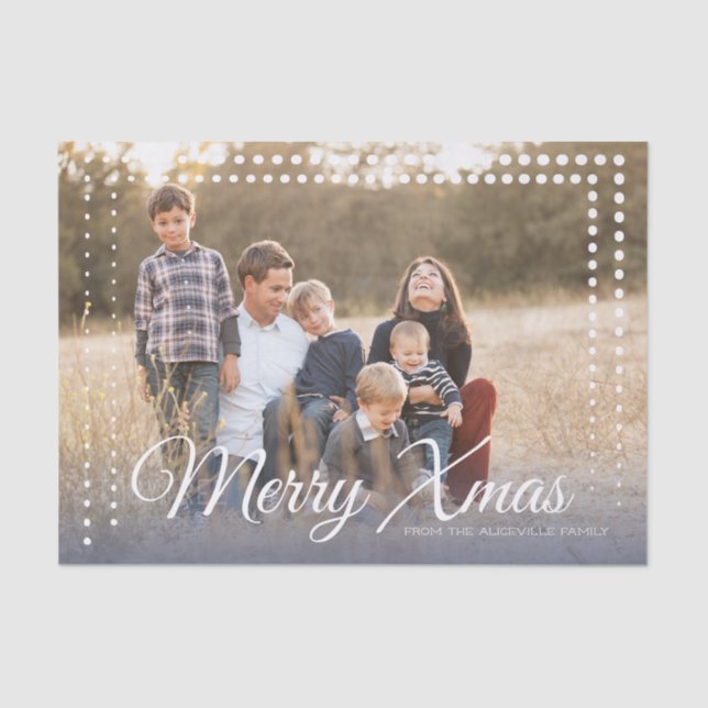 Dot Frame - Weihnachten - Gewebepapier Seidenpapier (Vorderseite)