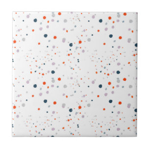 Dot Fusion" Kleine große Multicolor Polka Dot Whit Fliese