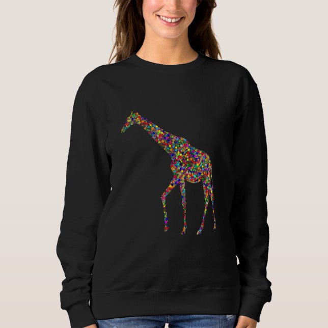 Dot Giraffe  giraffe kids giraffe girl giraffe Sweatshirt (Vorderseite)