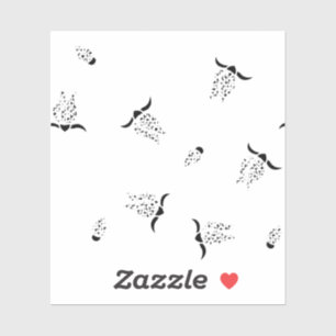 Dot, Gray Nickel, kundenspezifisch geschnitten Vin Aufkleber