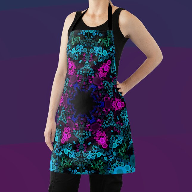 Dot Mandala Blume Blau Grün und Rosa Schürze (Von Creator hochgeladen)