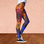 Dot Mandala Blume Gelb Lila und blau Leggings<br><div class="desc">Diese groovy dot Blume wurde von Mandalasen mit Farbpunkten inspiriert. Trippige geometrische Muster für den modernen Hippie!</div>