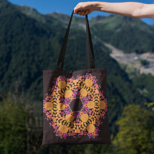 Dot Mandala Blume Orange und Pink
