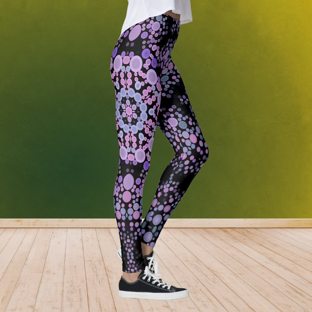 Dot Mandala Blume Rosa und Lila Leggings (Von Creator hochgeladen)