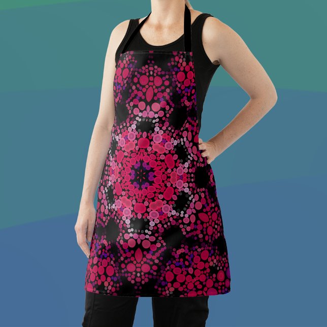 Dot Mandala Blume Rosa und Lila Schürze (Von Creator hochgeladen)