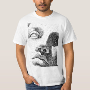 Dot Matrix Art: klassische Marmorwand T-Shirt