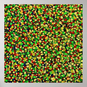 DOT MATRIX: GRÜNE Leinwand Poster