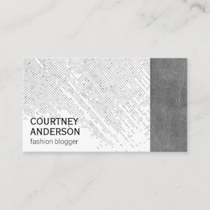 Dot-Muster Leder Visitenkarte