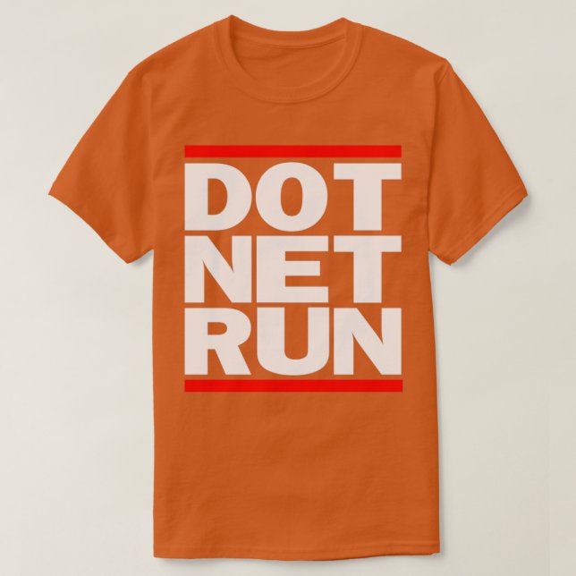 DOT-NET-AUSFÜHRUNG T-Shirt (Design vorne)