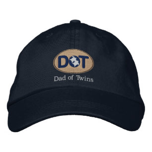 DOT (Oval-Drk) Bestickte Baseballkappe