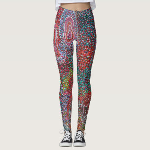 Dot Painting von australischen Aborigine-Künstler Leggings
