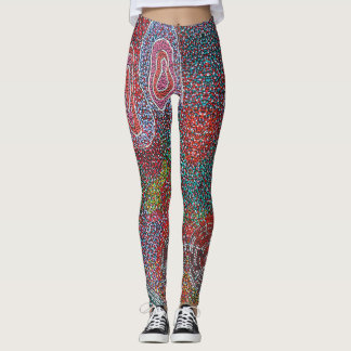 Dot Painting von australischen Aborigine-Künstlern Leggings