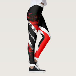 Dot Pattern Trinidad & Tobago Flag Leggings