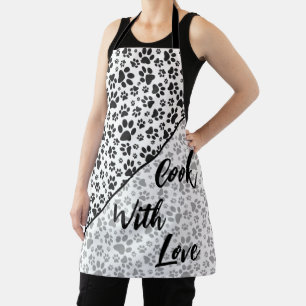 Dot-Schürze für Hunde schwarz und weiß Polka Schürze