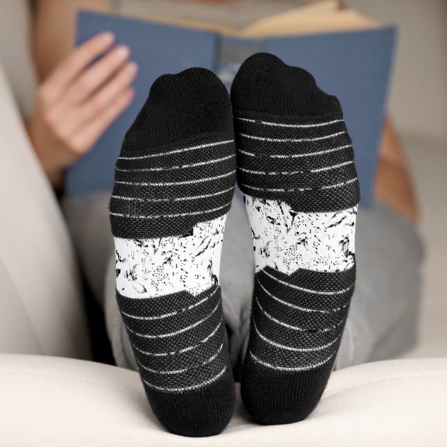 Dot, schwarze Kuh Socken (Unterseite)