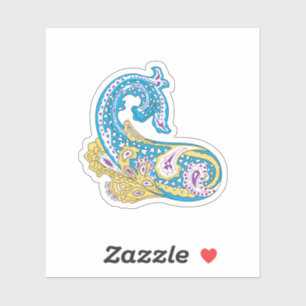 Dot, Sherpa Blue, Golden Sand Design Aufkleber