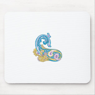 Dot, Sherpa Blue, Golden Sand Design Mousepad