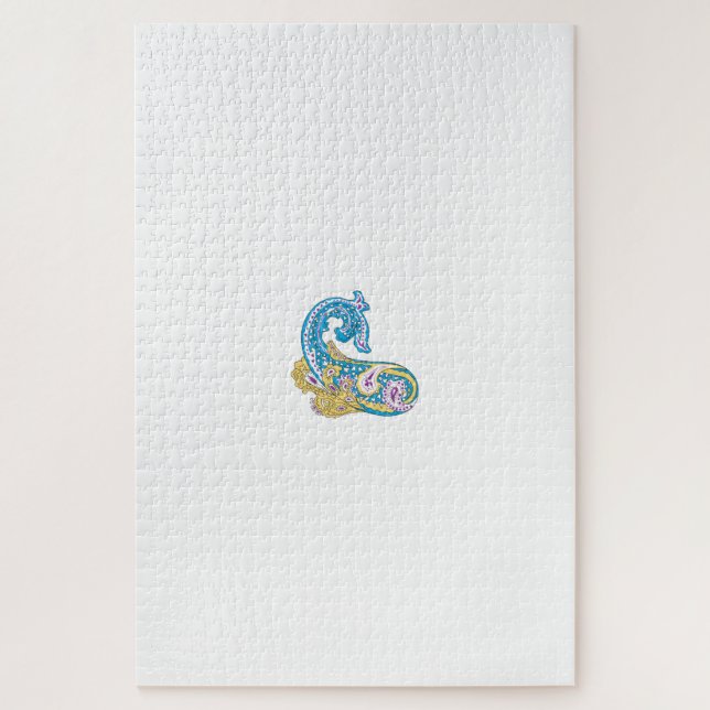 Dot, Sherpa Blue, Golden Sand Design Puzzle (Vertikal)