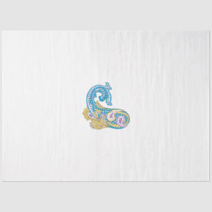 Dot, Sherpa Blue, Golden Sand Design Seidenpapier