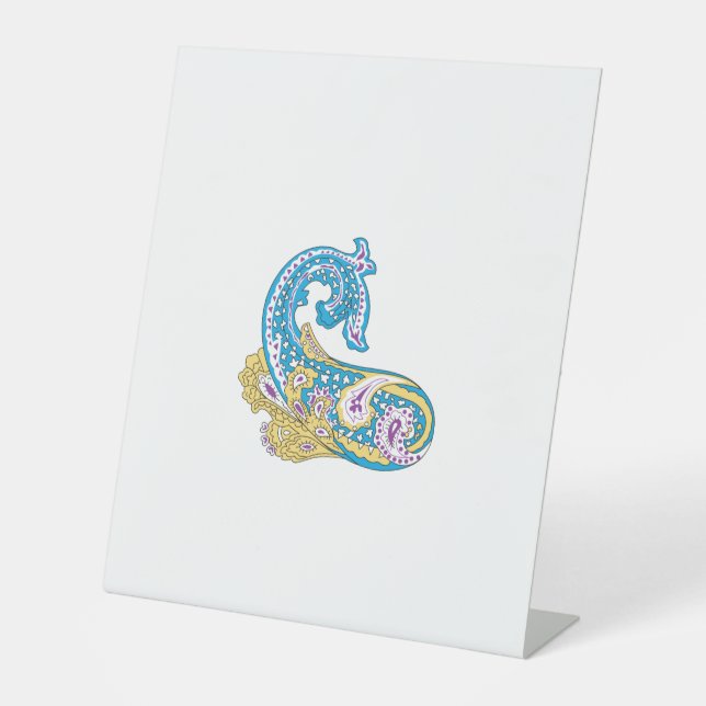 Dot, Sherpa Blue, Golden Sand Design Sockelschild (Vorderseite)