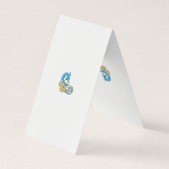 Dot, Sherpa Blue, Golden Sand Design Visitenkarten (Rückseite)