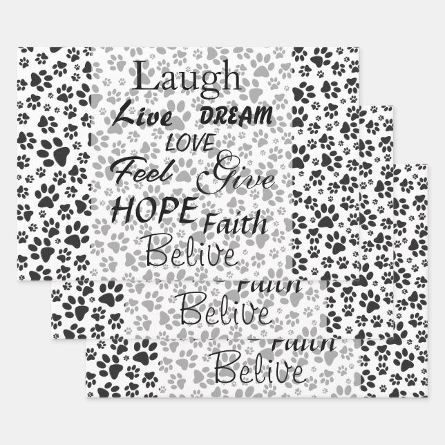 Dot Wrapping Paper (Dot Wrapping Paper) für Hunde  Geschenkpapier Set (Set)