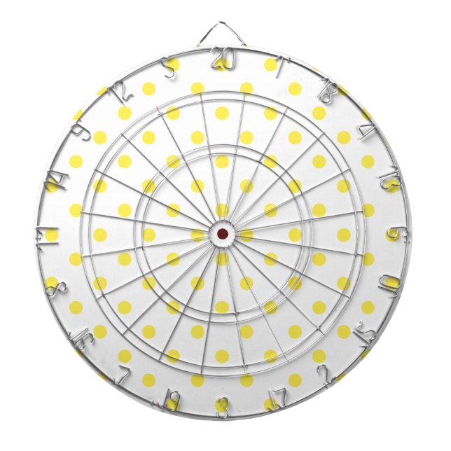 DOT Yellow Polka Dot Dart Board Dartscheibe (vorne)