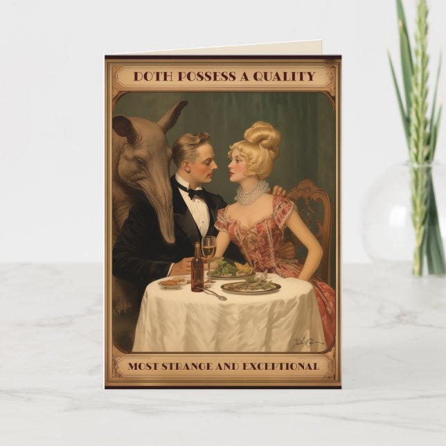 Doth hat eine Qualität, die am seltsamsten und auß Karte (Vorderseite)