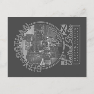 DOTHAN ALABAMA - DOTHAN CITY DOWNTOWN POSTKARTE