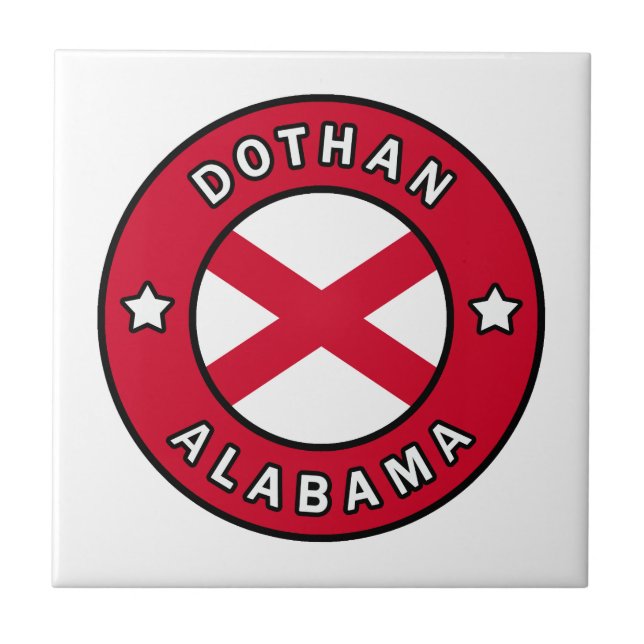 Dothan Alabama Fliese (Vorderseite)