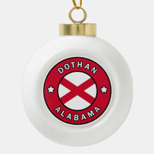 Dothan Alabama Keramik Kugel-Ornament