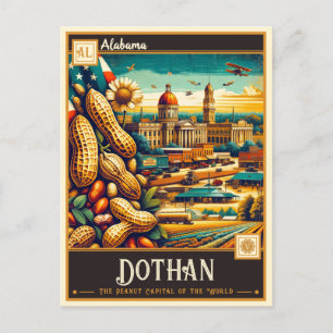 Dothan, Alabama Vintage Postkarte