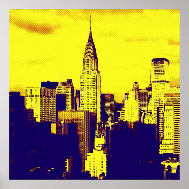 Dotro Retro Style Einzigartiger Pop Art New York P Poster (Vorne)