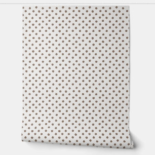 Dots-a-Lot: Gemütlich braun Mini-Dot Tapete