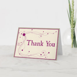Dots and Swirls - Thank You card Karte