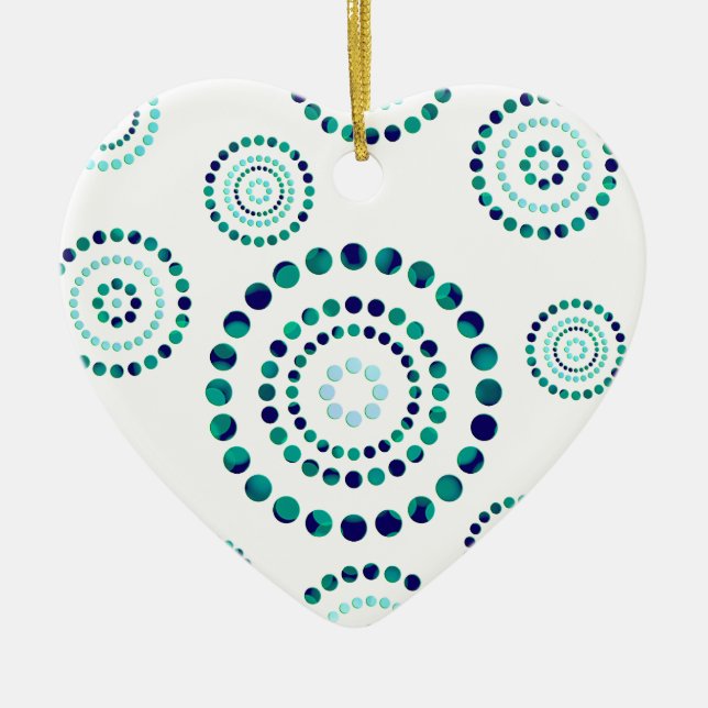 Dots Circle Power Blume + Ihr Backgr. Keramikornament (Vorne)
