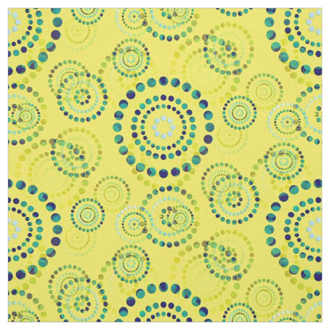 Dots Circle Power Blume II + Ihr Backgr. Idee Stoff (Muster)