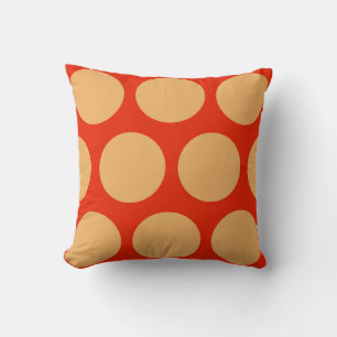 Dots Gelbes Orangenmuster Kissen