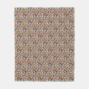Dots Gumballs Bright Lebhafter Burst der Farbe Fleecedecke
