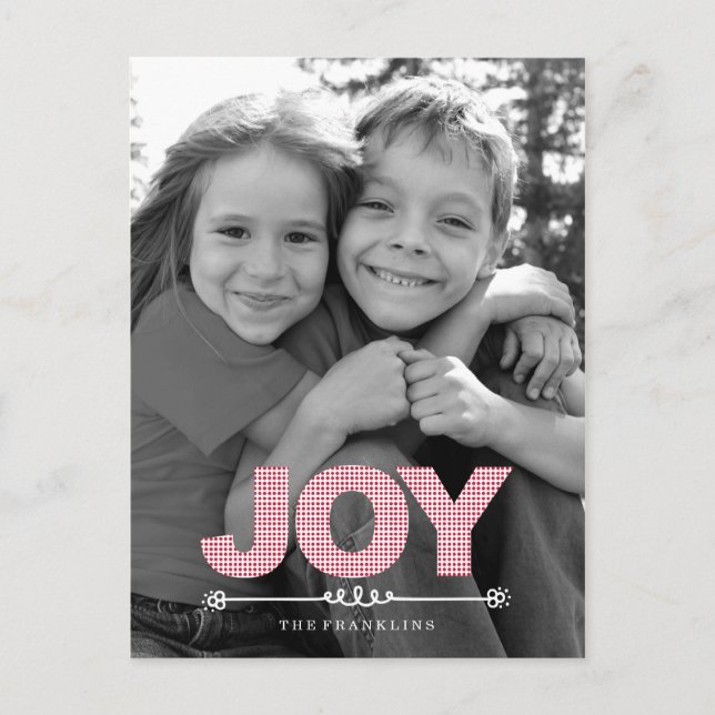 DOTS Holiday Foto Cards Postcard Feiertagspostkarte (Vorderseite)