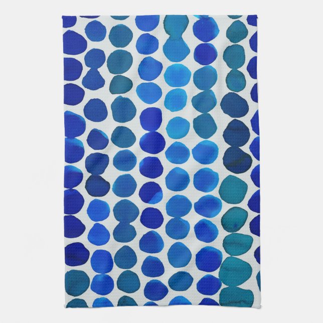 Dots Küchentücher in blau (Vertikal)