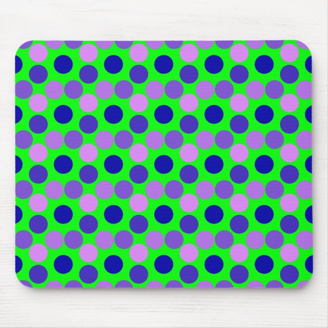 Dots Lila Green Mouse Pad sehen Mousepad (Vorne)