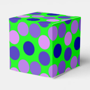 Dots Lila Green-Square Gevor Box Geschenkschachtel
