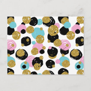 Dots-Muster 10 Postkarte