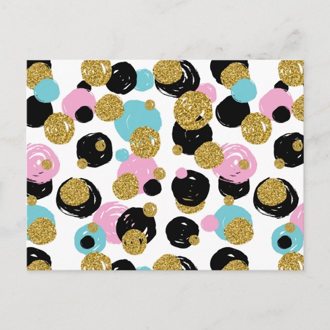 Dots-Muster 10 Postkarte (Vorderseite)