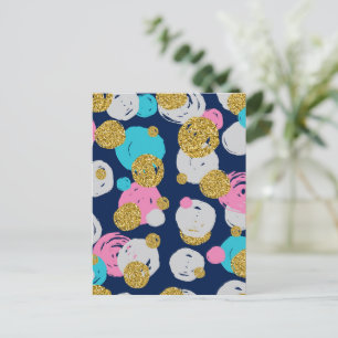 Dots-Muster 11 Feiertagspostkarte